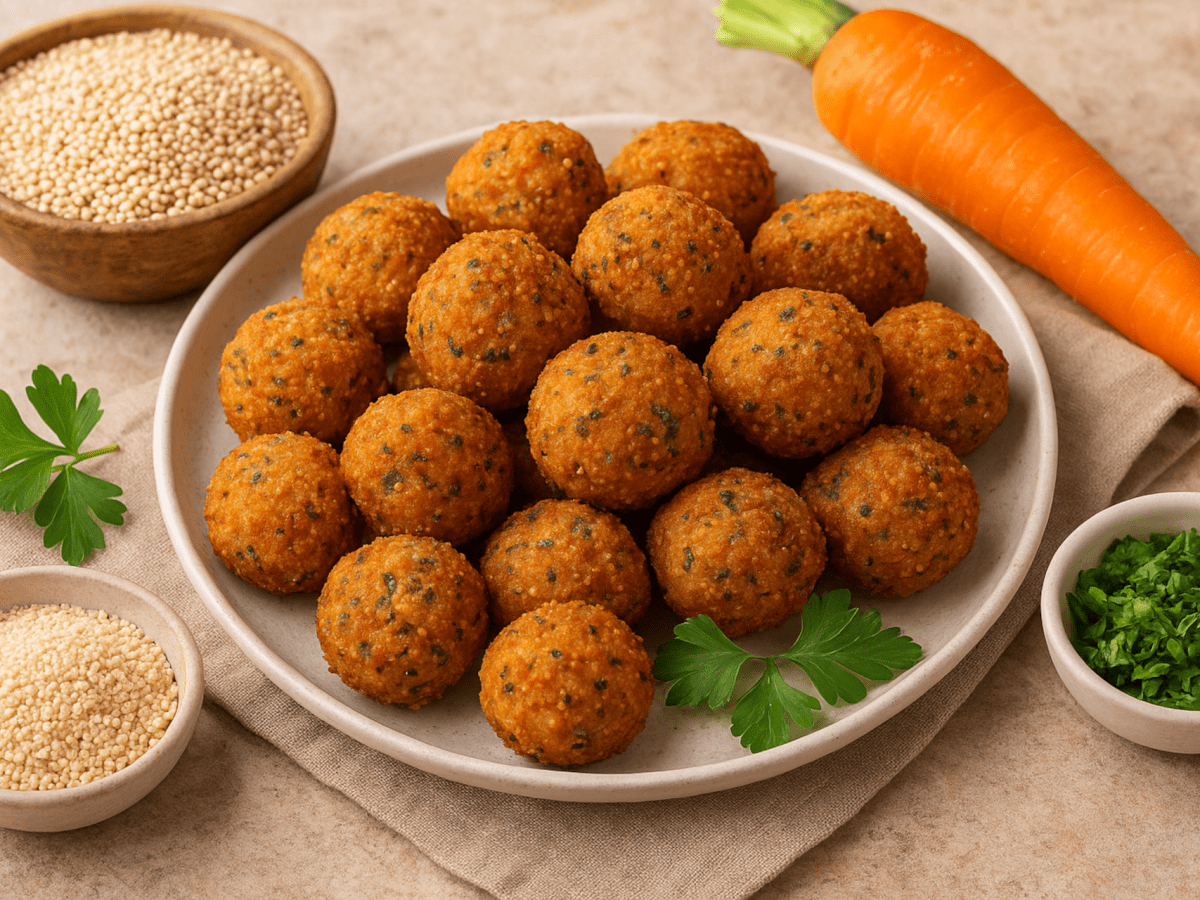 Bolinha de Inhame com&nbsp;Quinoa