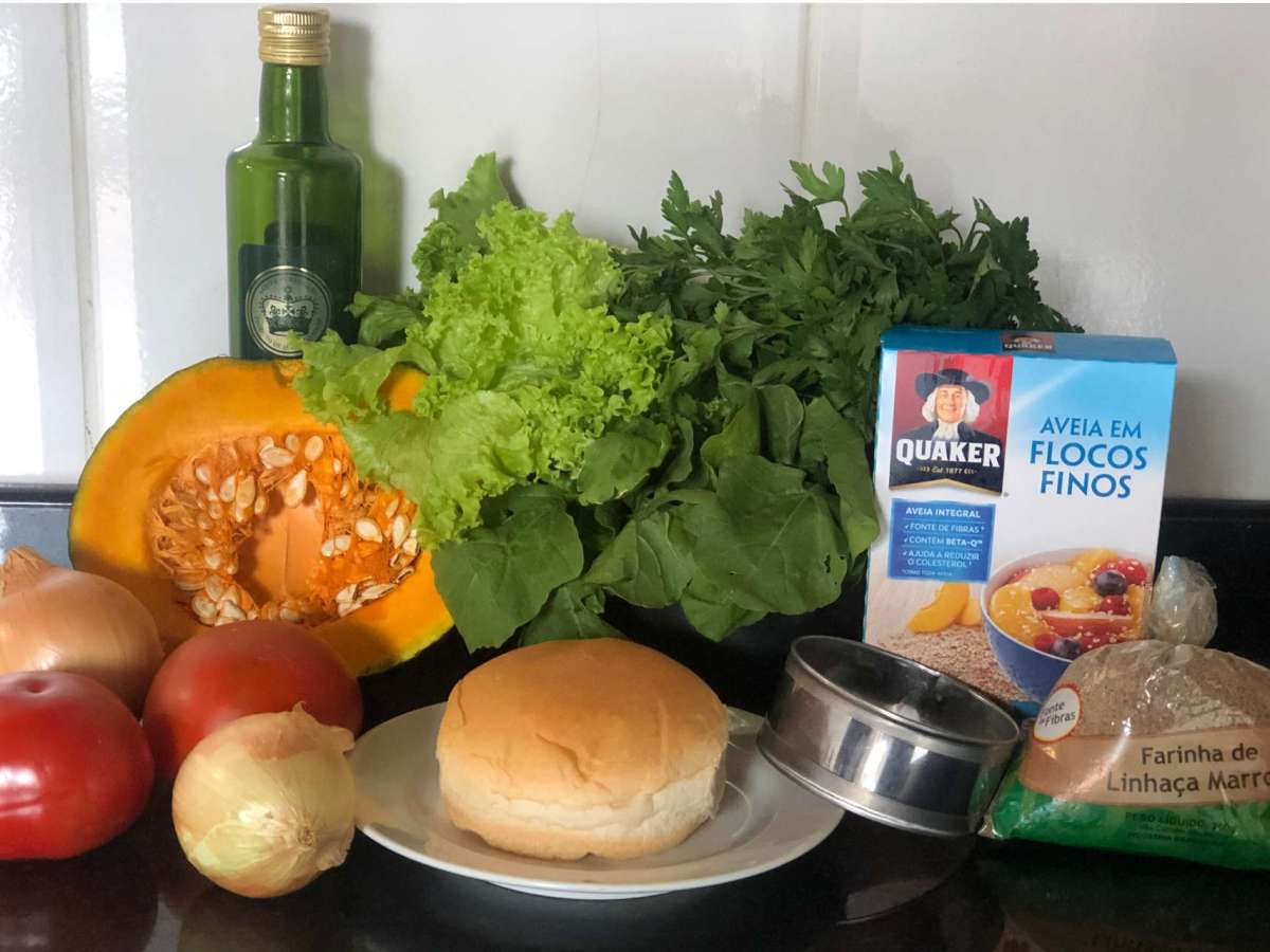 Veggie Burger de Abobora com Aveia  