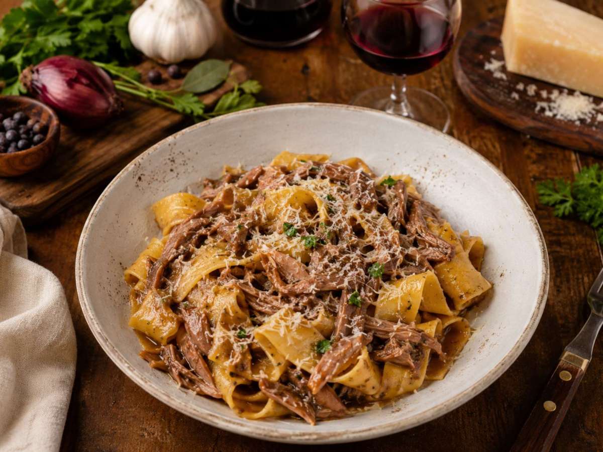 Pappardelle ao Molho de&nbsp;Coelho