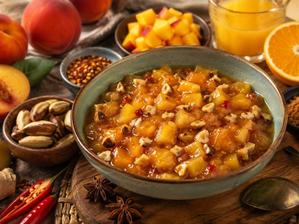 Chutney de Pêssego e Castanha do&nbsp;Pará