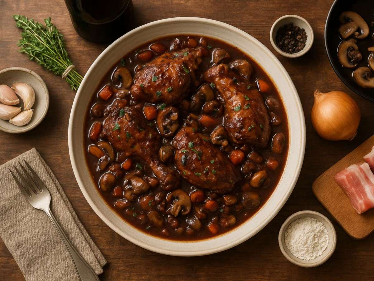 Coq au Vin – Galo ao&nbsp;vinho