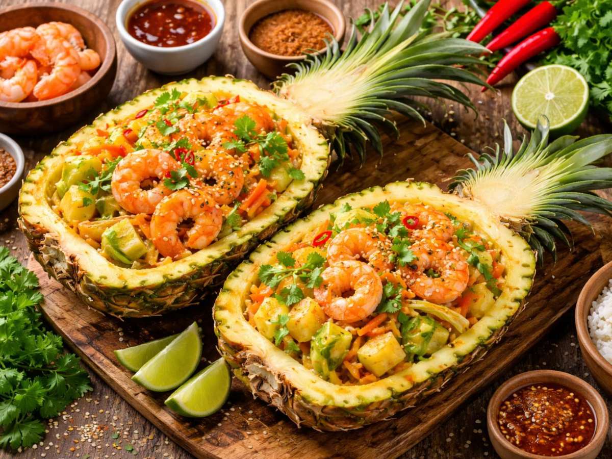 Gung Penang – Camarão com&nbsp;Abacaxi