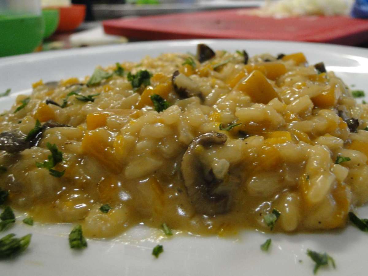 Risoto com Abóbora Cabotiá e&nbsp;Funghi