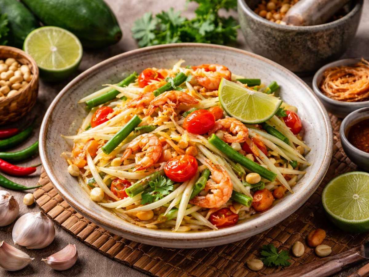 Som Tam Thai – Salada de Papaia&nbsp;Verde