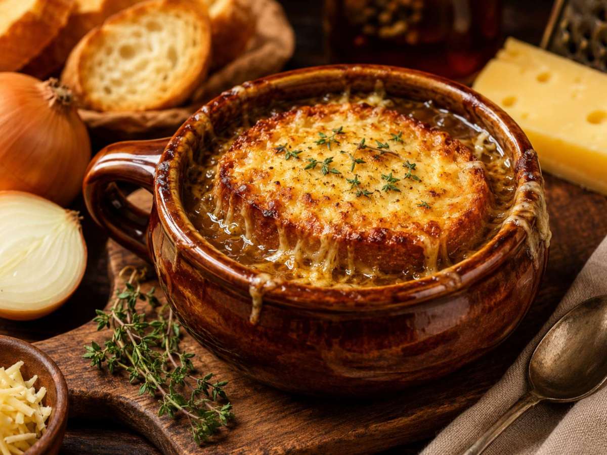 Sopa de Cebola&nbsp;Gratinada