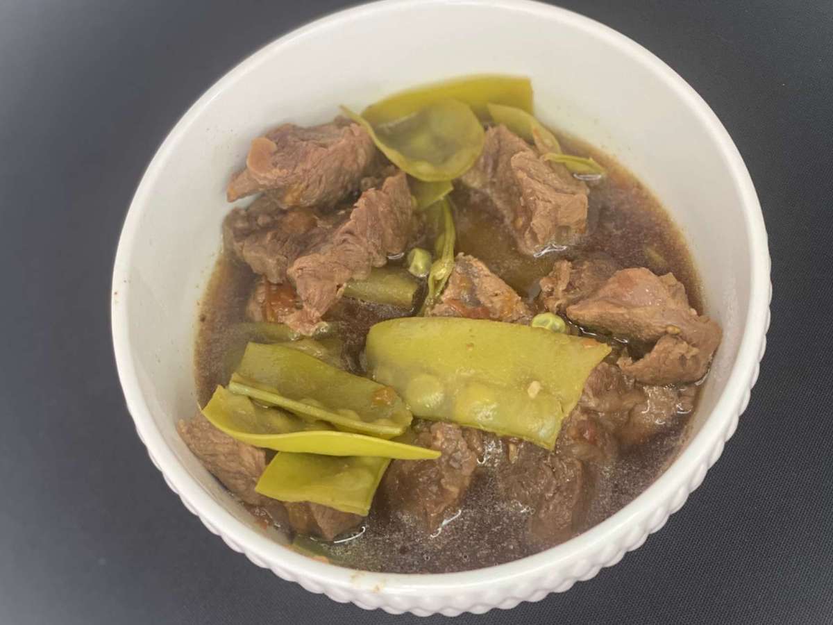 Boi Bêbado com Ervilha&nbsp;Torta