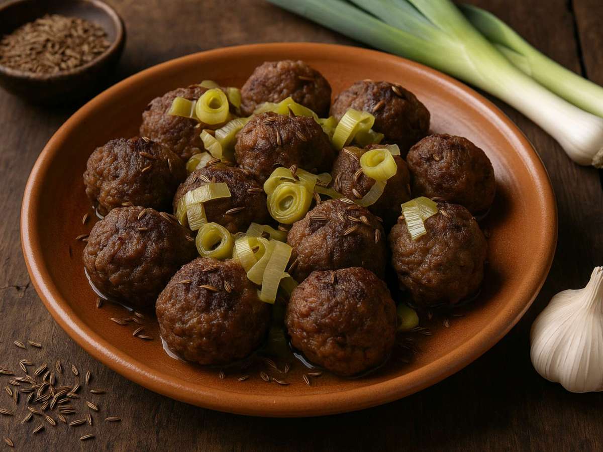 Almôndegas de Cordeiro com Alho&nbsp;Poró