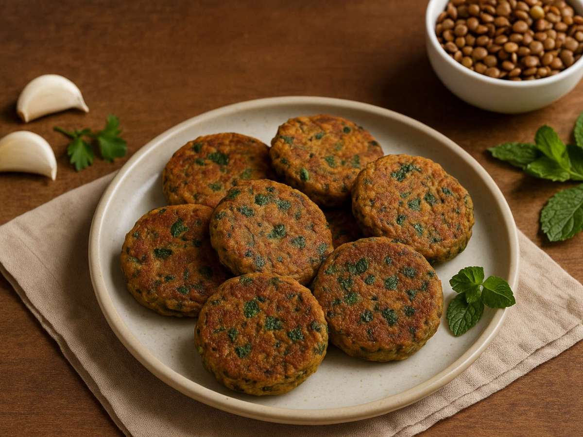 Bolinho de Lentilha ao Perfume de&nbsp;Ervas