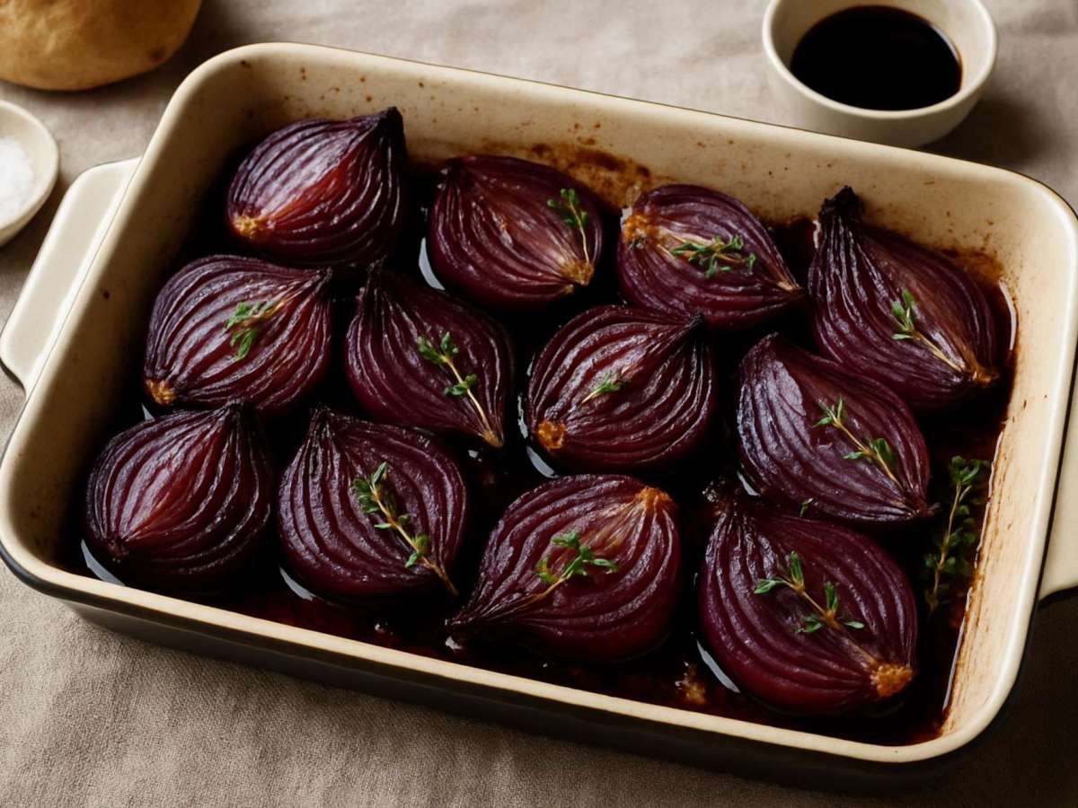 Cebolas Caramelizadas com Vinagre de&nbsp;Tâmaras