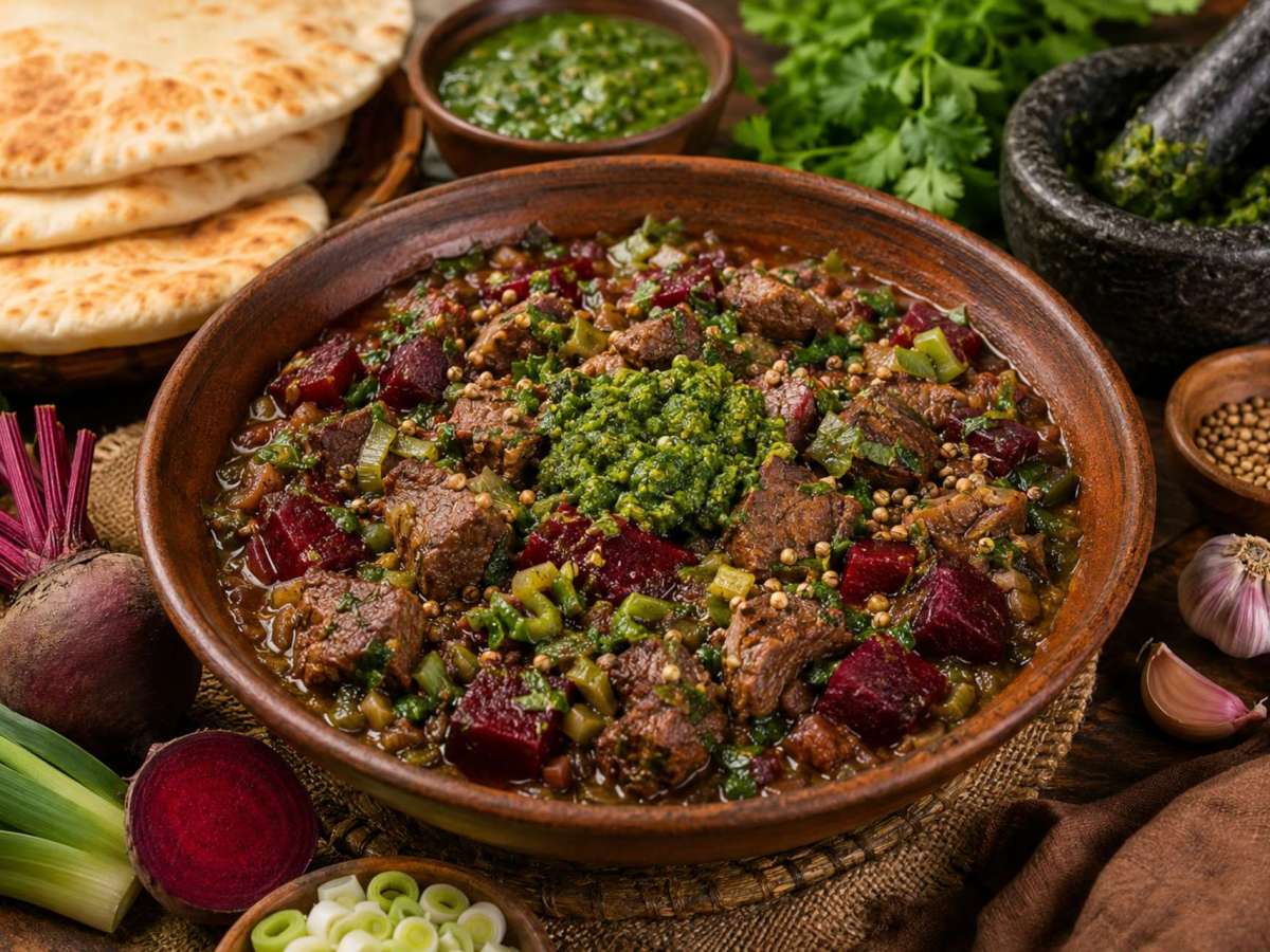 Guisado de Carne com&nbsp;Beterraba