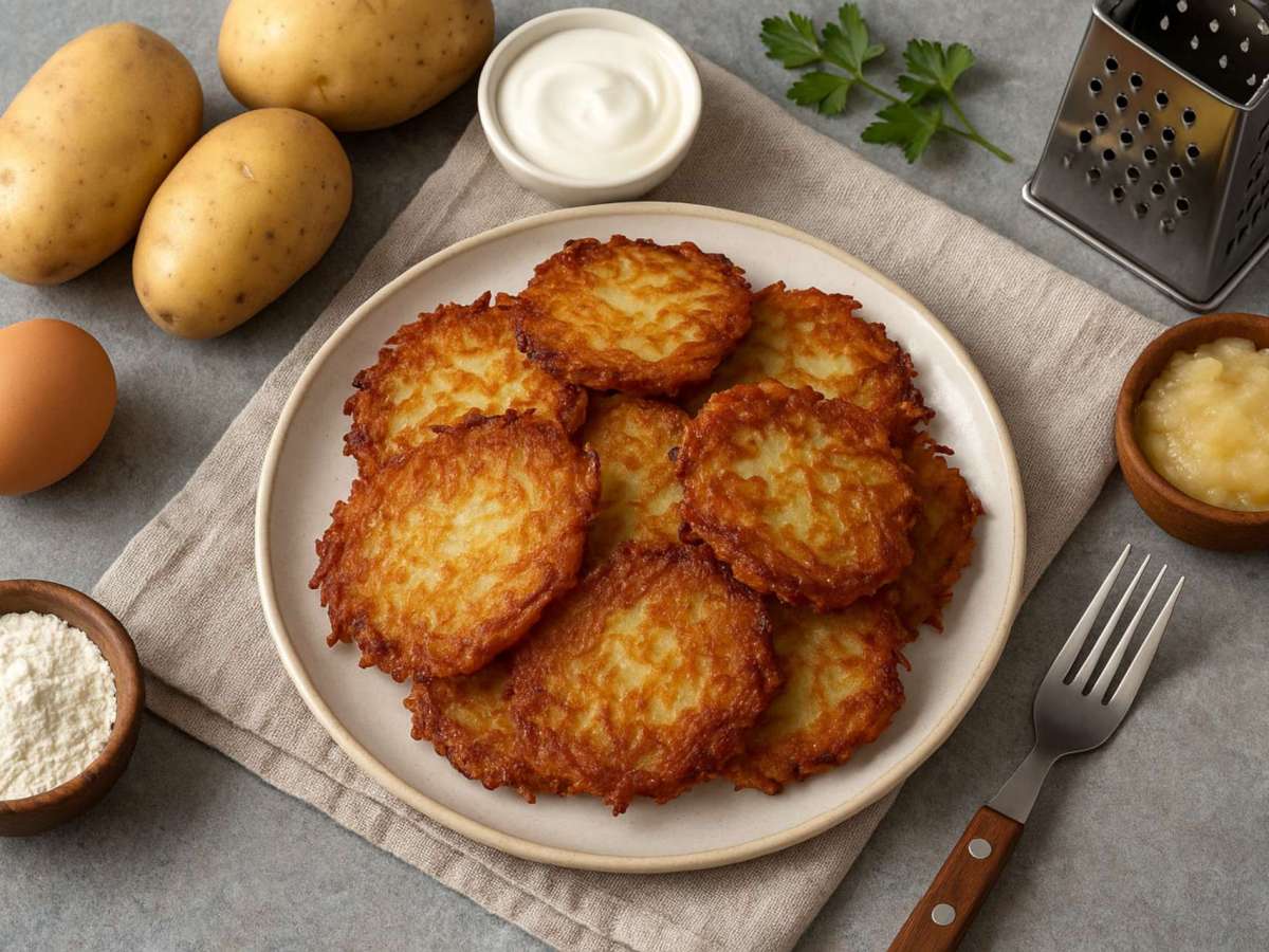 Latkes Tradicionais de&nbsp;Batata