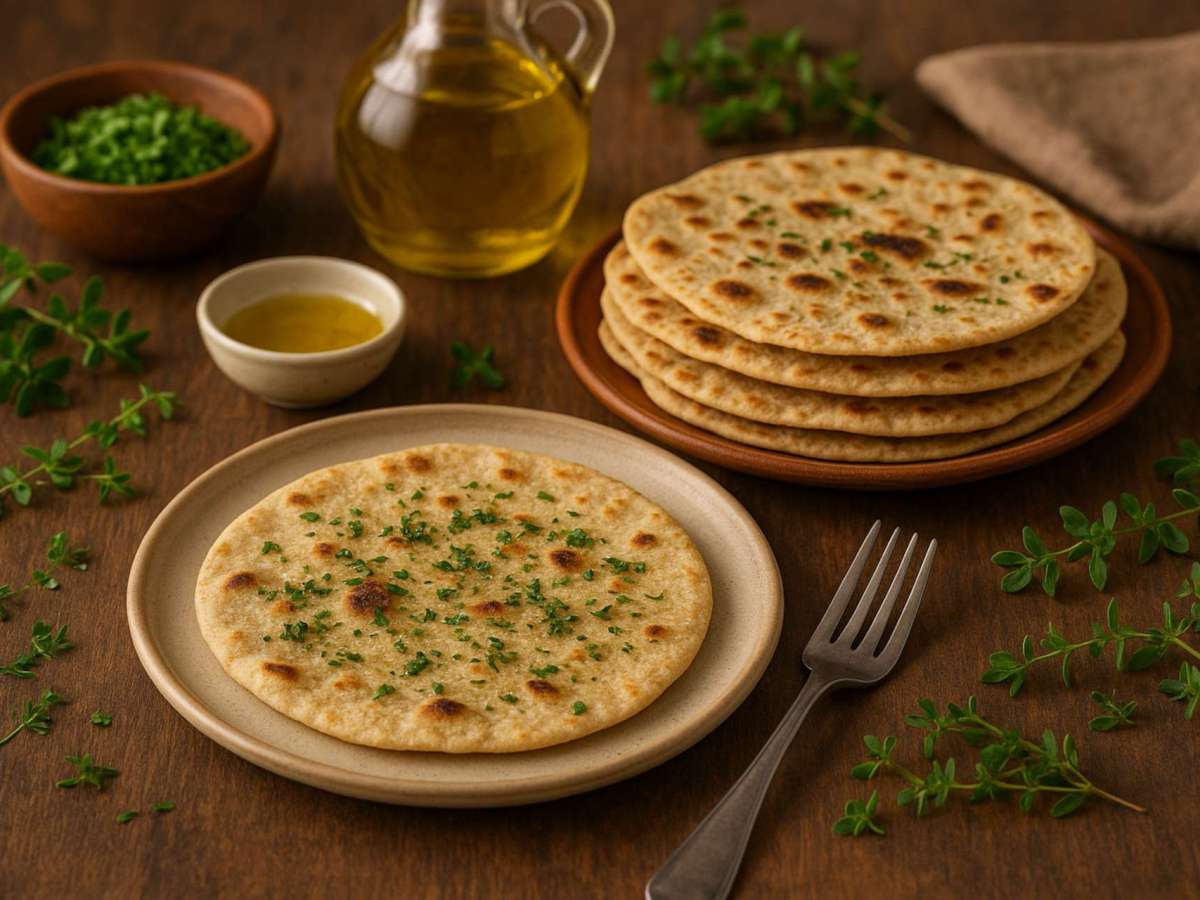 Pão Ázimo com Ervas e&nbsp;Azeite