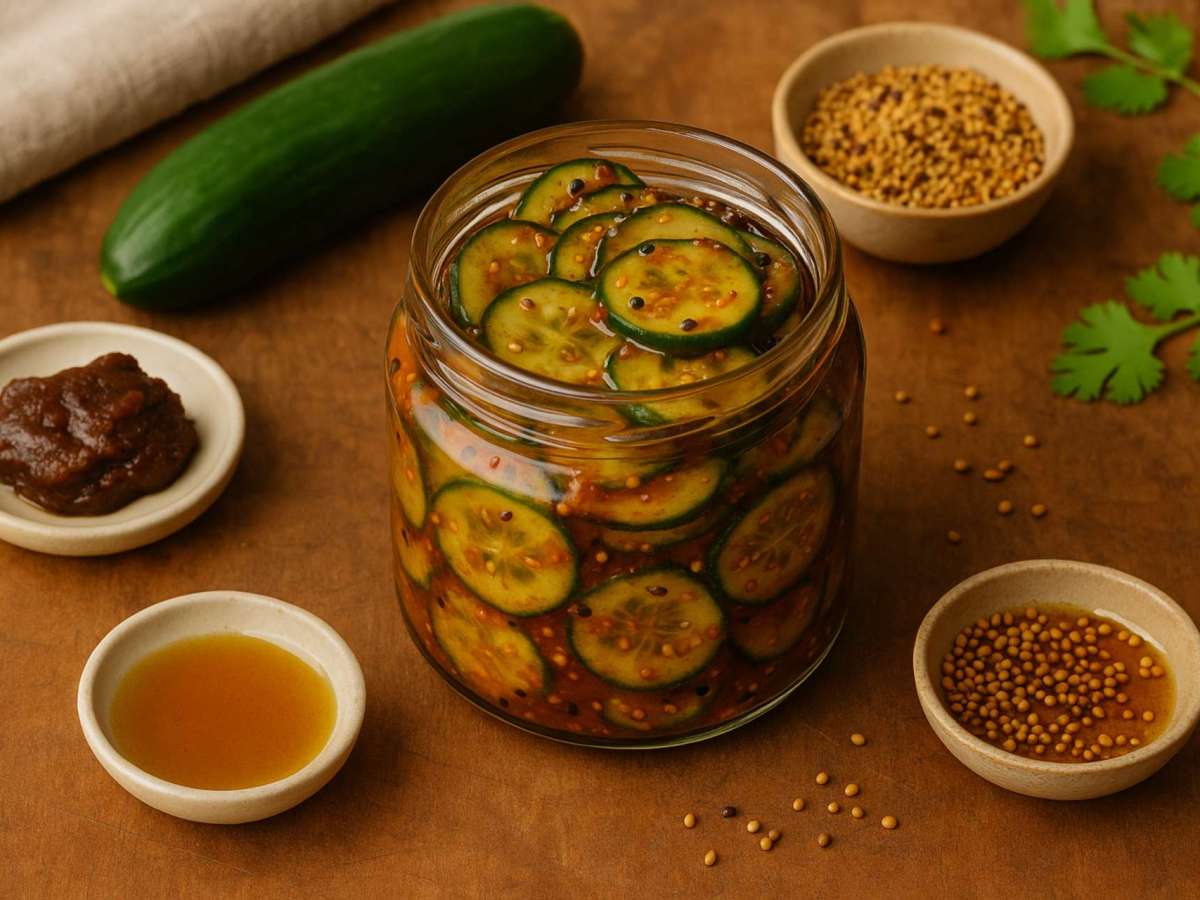 Pepinos Agridoce com&nbsp;Especiarias