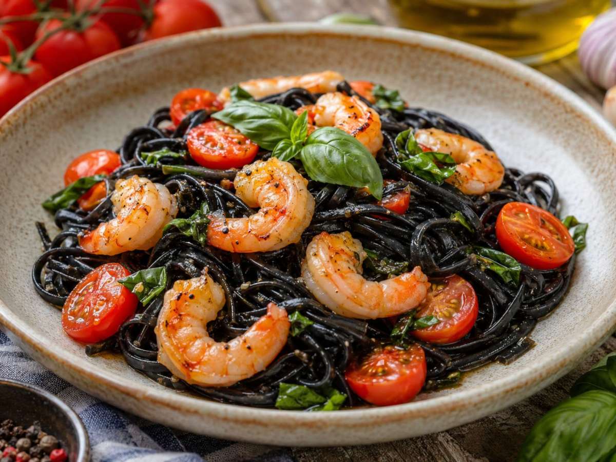 Tagliolini Nero com&nbsp;Camarões