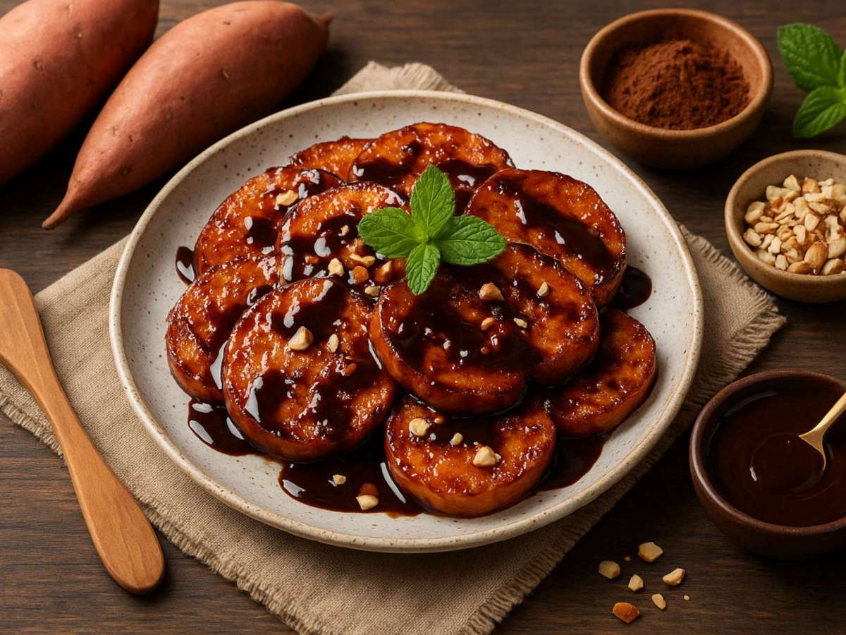 Batata Doce Caramelizada com&nbsp;Cacau