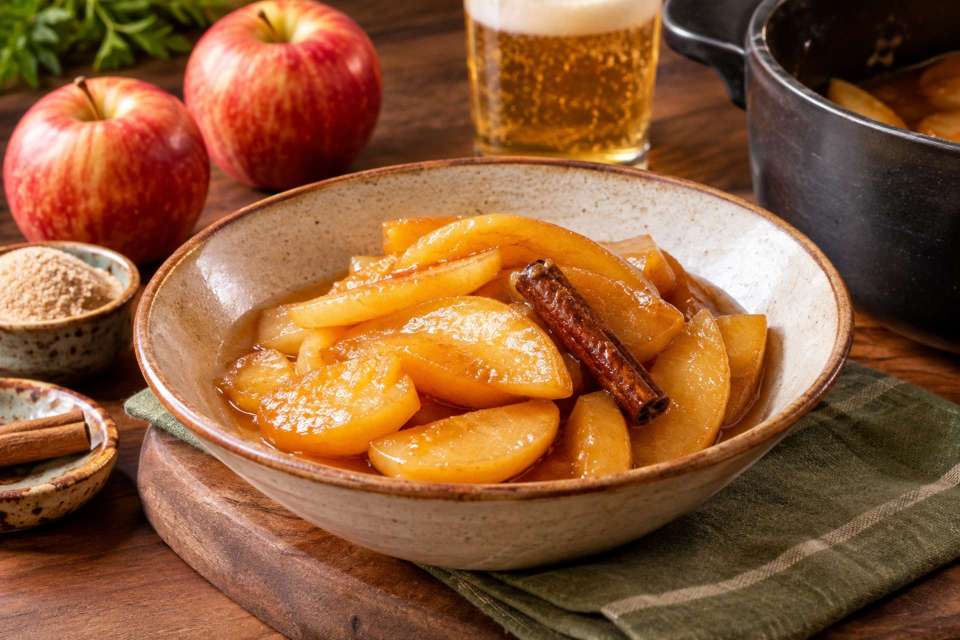 Maçã Cozida na&nbsp;Cerveja